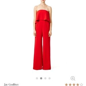 JAY GODFREY SEXY RED PANTSUIT